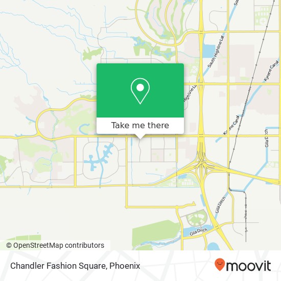 Chandler Fashion Square map