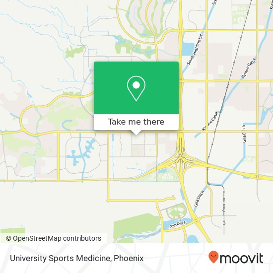 University Sports Medicine map