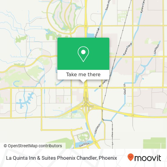 Mapa de La Quinta Inn & Suites Phoenix Chandler