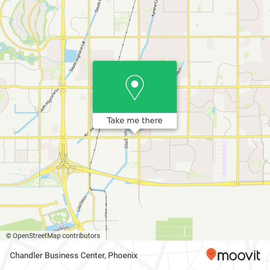 Chandler Business Center map