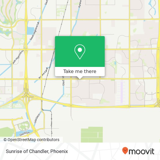 Sunrise of Chandler map