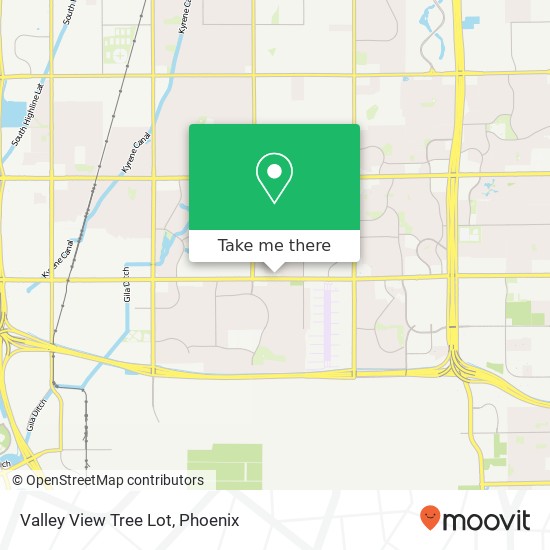 Valley View Tree Lot map