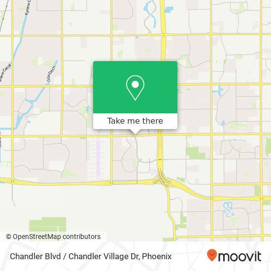 Mapa de Chandler Blvd / Chandler Village Dr