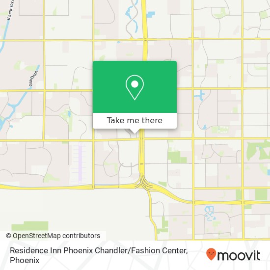 Residence Inn Phoenix Chandler / Fashion Center map
