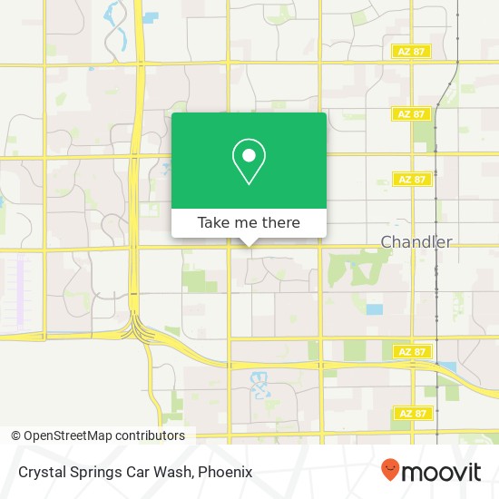 Mapa de Crystal Springs Car Wash