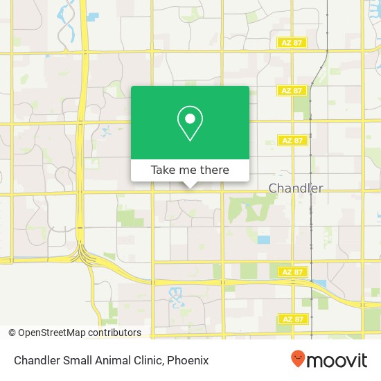 Mapa de Chandler Small Animal Clinic