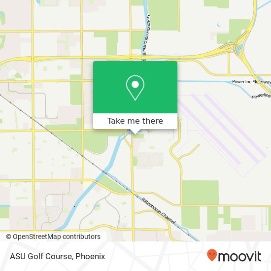 ASU Golf Course map