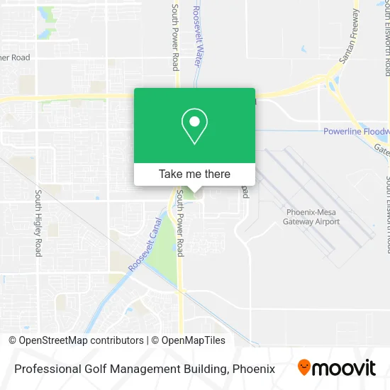 Mapa de Professional Golf Management Building