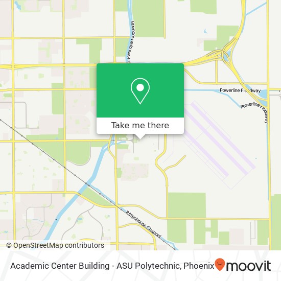 Academic Center Building - ASU Polytechnic map