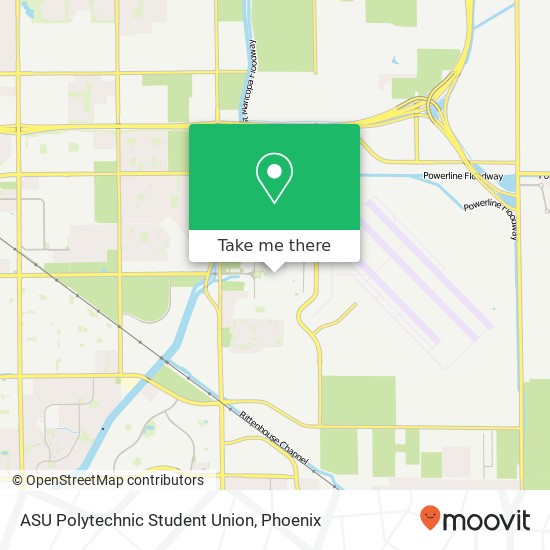 ASU Polytechnic Student Union map