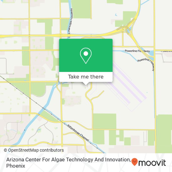 Mapa de Arizona Center For Algae Technology And Innovation