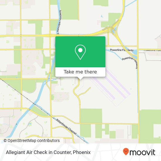 Allegiant Air Check in Counter map