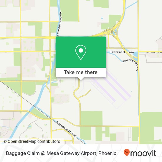 Mapa de Baggage Claim @ Mesa Gateway Airport