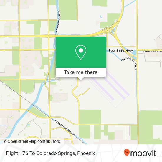 Flight 176 To Colorado Springs map