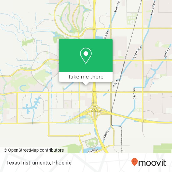 Texas Instruments map