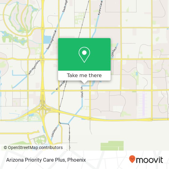 Mapa de Arizona Priority Care Plus
