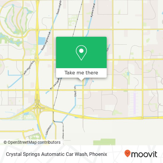 Mapa de Crystal Springs Automatic Car Wash