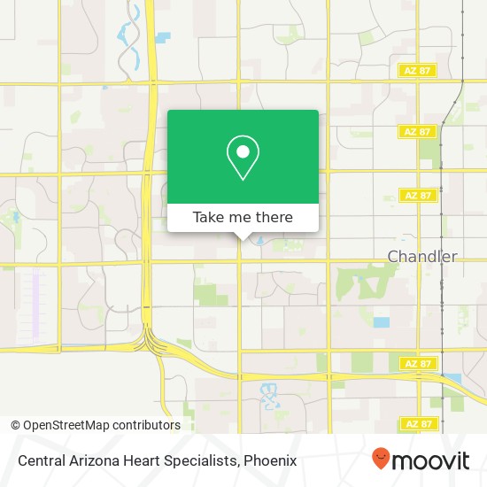 Mapa de Central Arizona Heart Specialists