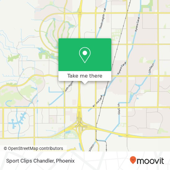 Sport Clips Chandler map