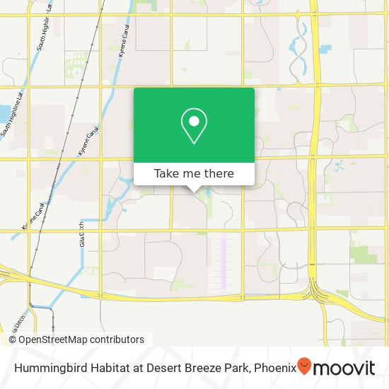 Hummingbird Habitat at Desert Breeze Park map