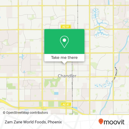 Mapa de Zam Zane World Foods