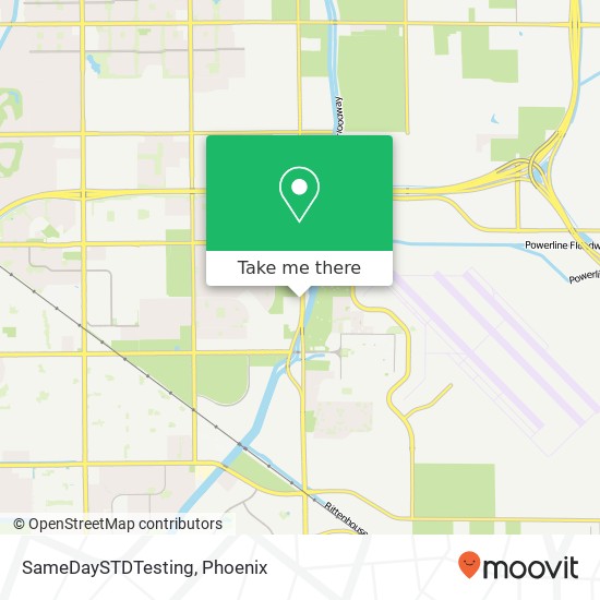 SameDaySTDTesting map