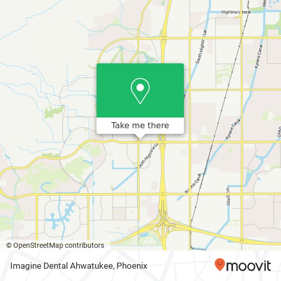 Mapa de Imagine Dental Ahwatukee