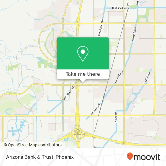 Mapa de Arizona Bank & Trust