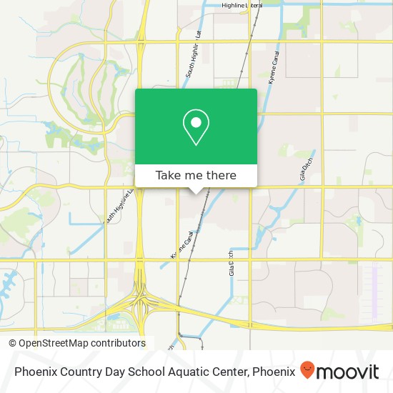 Phoenix Country Day School Aquatic Center map