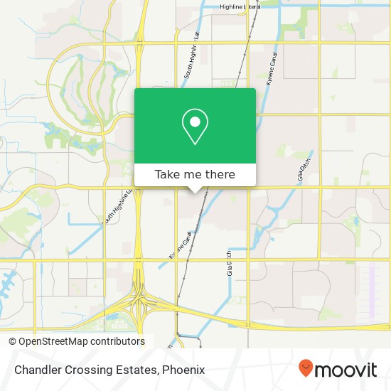 Chandler Crossing Estates map