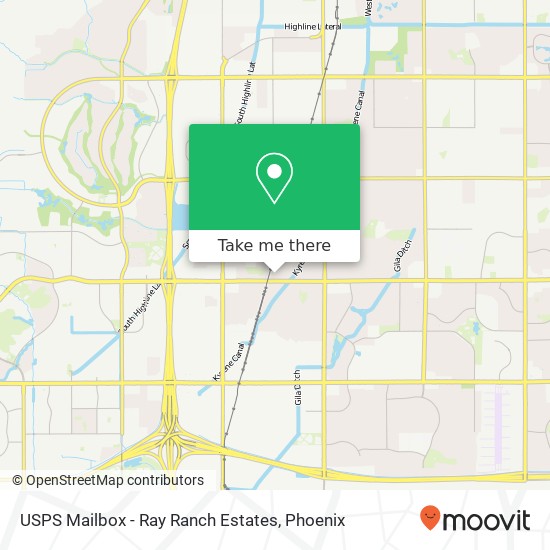 USPS Mailbox - Ray Ranch Estates map