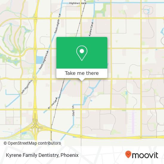 Kyrene Family Dentistry map