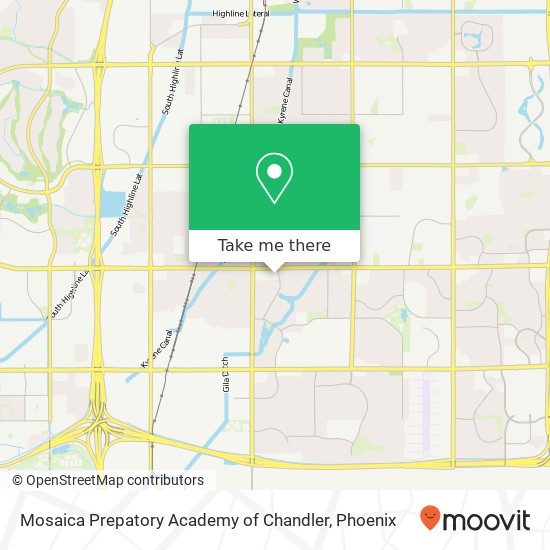 Mapa de Mosaica Prepatory Academy of Chandler