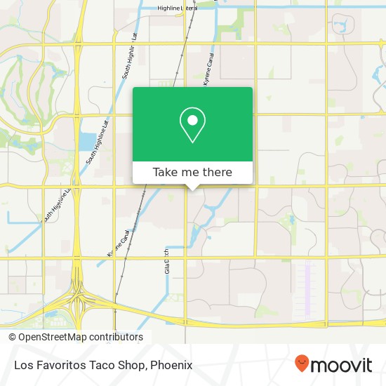 Los Favoritos Taco Shop map