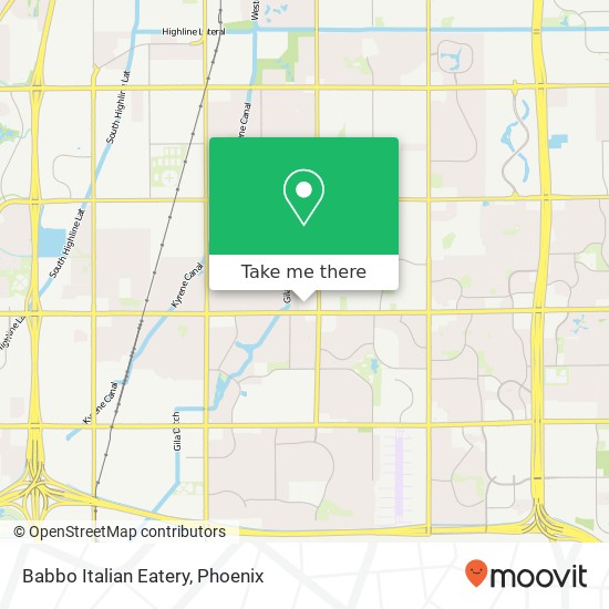 Mapa de Babbo Italian Eatery