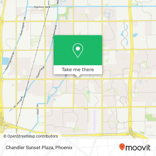 Chandler Sunset Plaza map