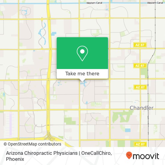 Arizona Chiropractic Physicians | OneCallChiro map