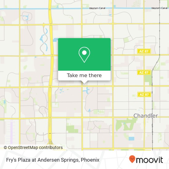 Fry's Plaza at Andersen Springs map