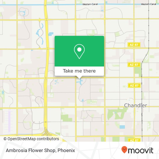 Ambrosia Flower Shop map