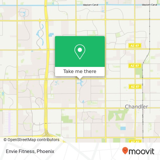 Mapa de Envie Fitness
