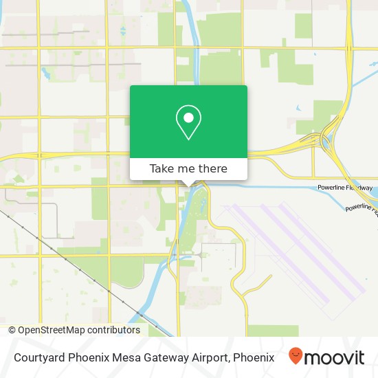 Courtyard Phoenix Mesa Gateway Airport map