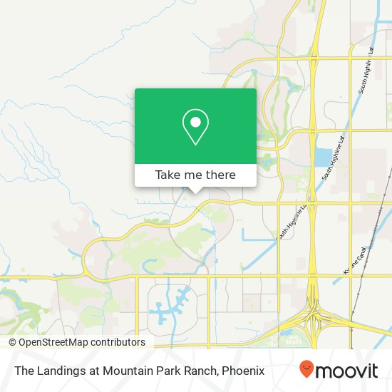 Mapa de The Landings at Mountain Park Ranch