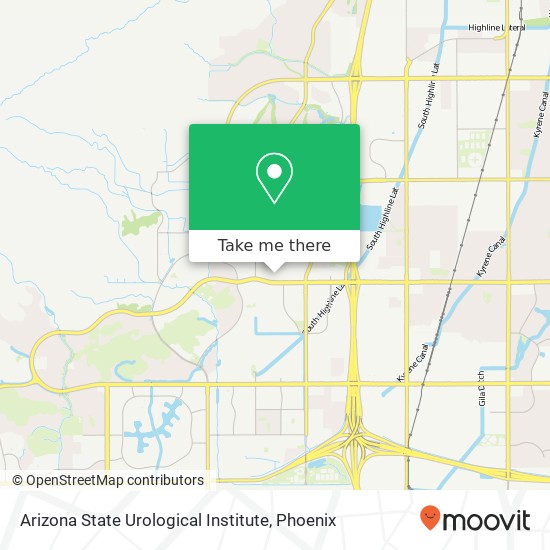 Arizona State Urological Institute map