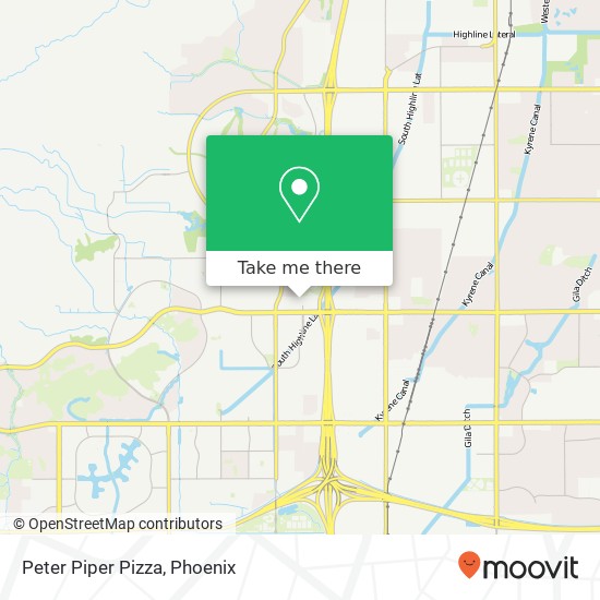 Mapa de Peter Piper Pizza