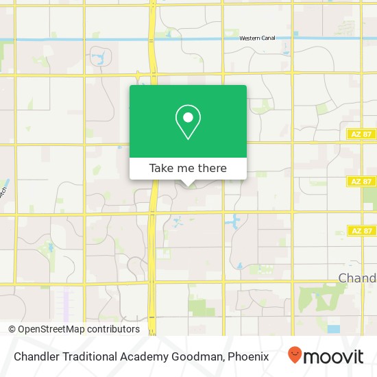 Mapa de Chandler Traditional Academy Goodman