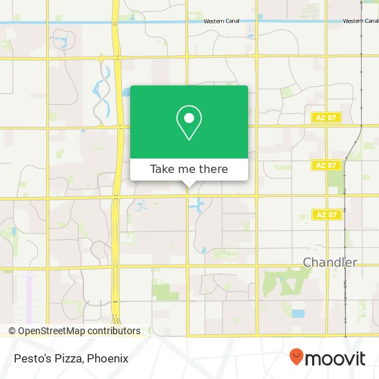 Pesto's Pizza map