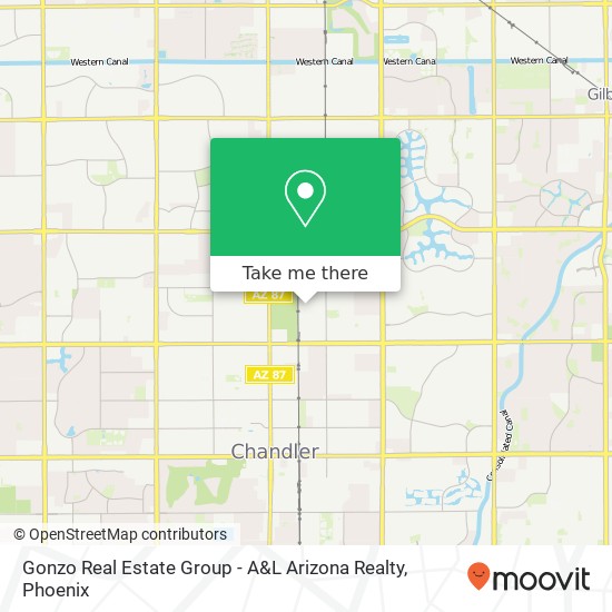 Mapa de Gonzo Real Estate Group - A&L Arizona Realty