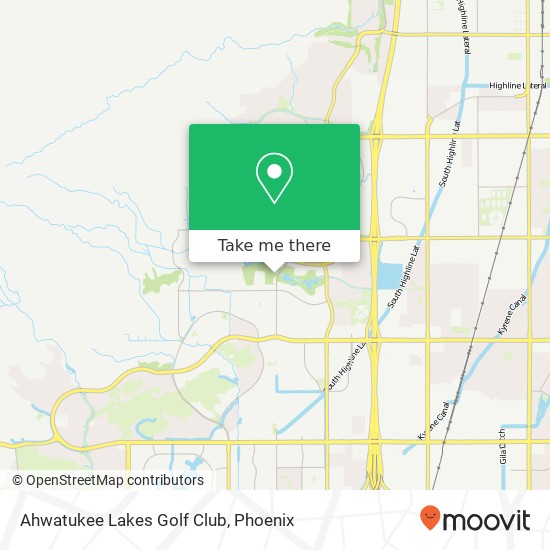 Mapa de Ahwatukee Lakes Golf Club