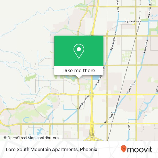 Mapa de Lore South Mountain Apartments