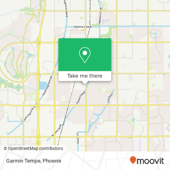 Garmin Tempe map